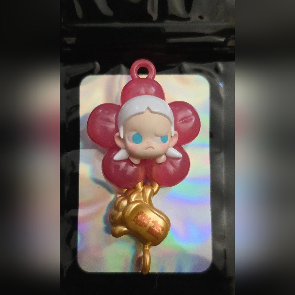 Pink and Gold Keychain Accessory